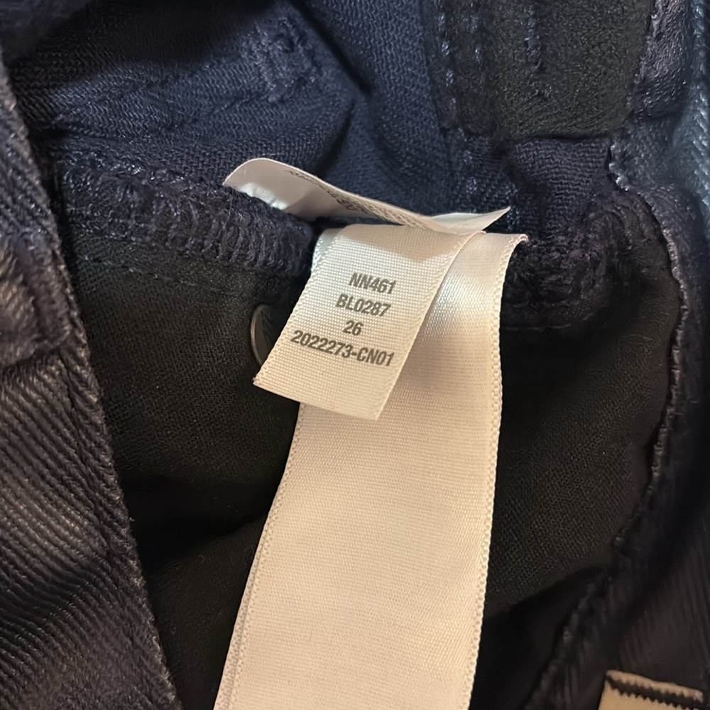 Madewell The ‘90s Straight Jean in Midnight Blue Foil SZ 26 EUC - Picture 9 of 9